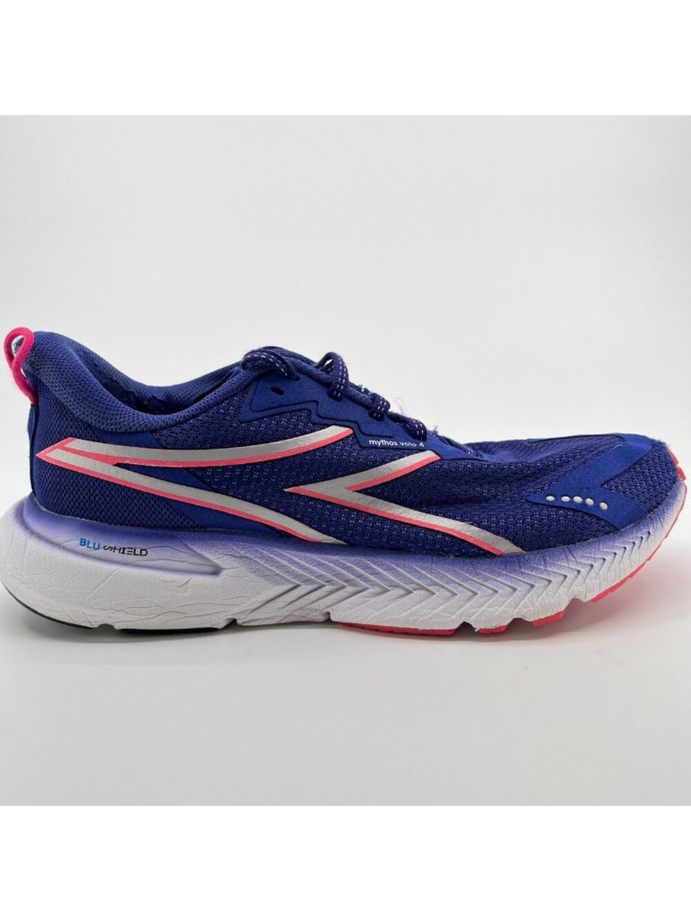 Diadora Mythos Blushield Volo 4 Womens Size 7 Blue Pink Running Shoes Sneakers